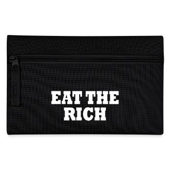 Eat the rich - Federtasche - Schwarz - Vorne