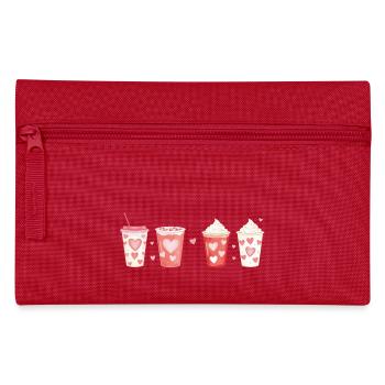 Liebevolle Herzbecher Valentinstag - Federtasche - Rot - Vorne