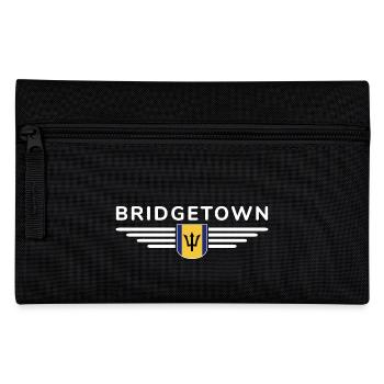 Bridgetown T-Shirt: Karibik-Vibes - Federtasche - Schwarz - Vorne