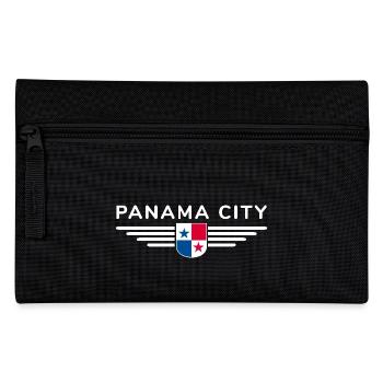 Panama City T-Shirt Design - Federtasche - Schwarz - Vorne