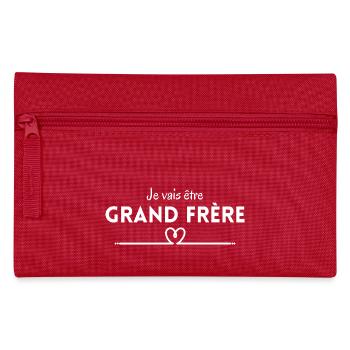 Ich werde großer Bruder sein - Bald großer Bruder - Federtasche - Rot - Vorne