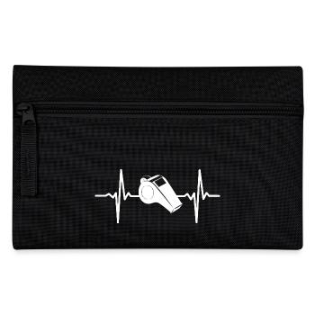 Referee Heartbeat Soccer Handball Basketball - Pencil Case - black - Front