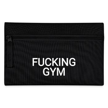 Fucking Gym SportVerhinderer funny - Federtasche - Schwarz - Vorne