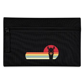Alpaga Drôle d’amoureux des animaux Alpagas - Trousse - noir - Devant