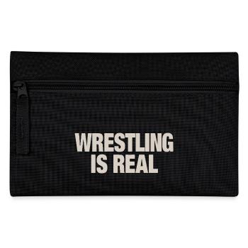 Wrestling is Real Pro Wrestling Wrestler Fan - Pencil Case - black - Front