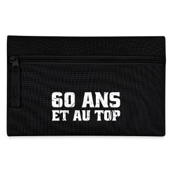 60 ans Top 60ème ANNIVERSAIRE Vintage né en 1965 - Trousse - noir - Devant