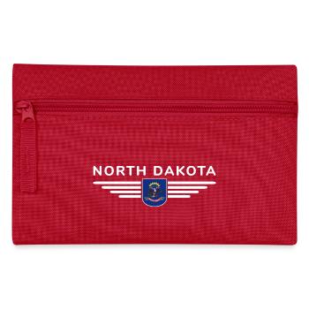 North Dakota Fan T-Shirt – Perfect for Fans - Pencil Case - red - Front