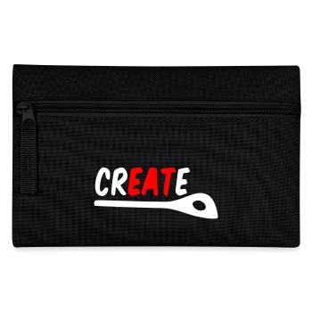 Cuisine et créativité – Créer, cuisiner, manger T-shirt - Trousse - noir - Devant