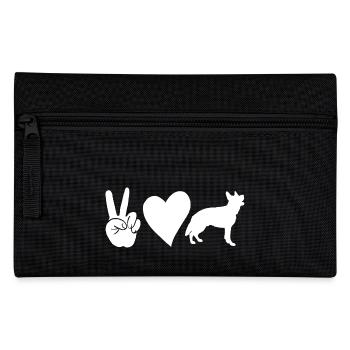 Hund Deutscher Schäferhund - Federtasche - Schwarz - Vorne