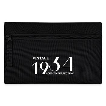 Jahrgang 1934 bis zur Perfektion gealtert - Federtasche - Schwarz - Vorne