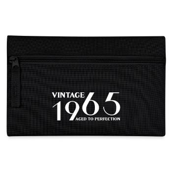 Jahrgang 1965 bis zur Perfektion gealtert - Federtasche - Schwarz - Vorne
