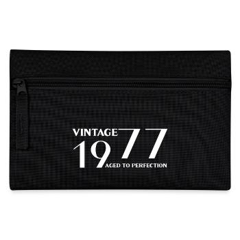 Vintage 1977 aged to perfection - Pencil Case - black - Front
