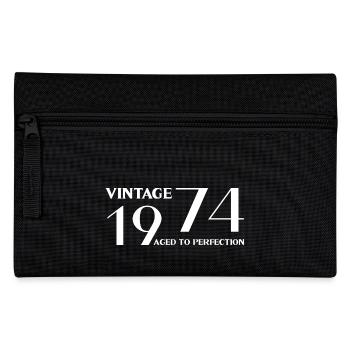 Vintage 1974 aged to perfection - Pencil Case - black - Front
