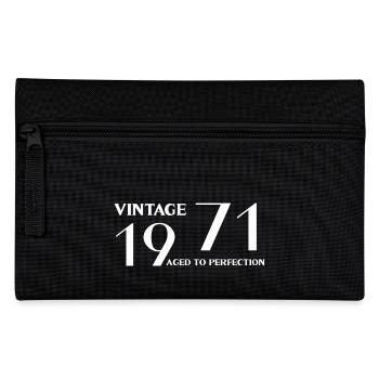 Vintage 1971 aged to perfection - Pencil Case - black - Front