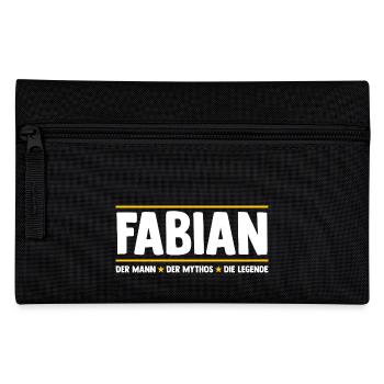 Fabian - Federtasche - Schwarz - Vorne