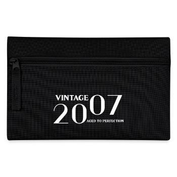 Vintage 2007 aged to perfection - Pencil Case - black - Front