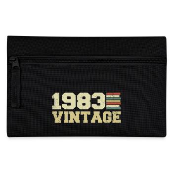 1983 Geburtstagsgeschenk 1983 Jahrgang 1983 Geschenk - Federtasche - Schwarz - Vorne