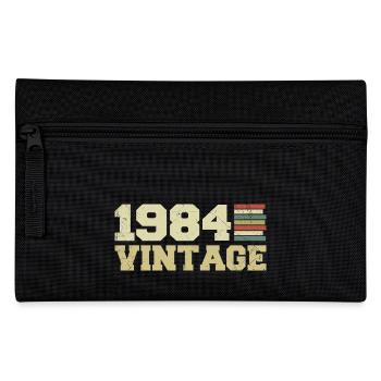 1984 Birthday Gift 1984 Vintage 1984 Gift - Pencil Case - black - Front