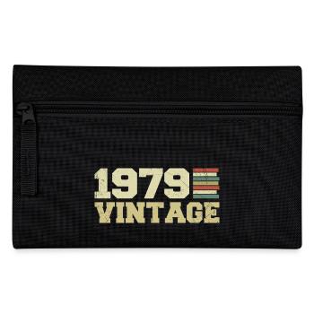 1979 Geburtstagsgeschenk 1979 Jahrgang 1979 Geschenk - Federtasche - Schwarz - Vorne