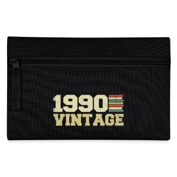 1990 Birthday Gift 1990 Vintage 1990 Gift - Pencil Case - black - Front