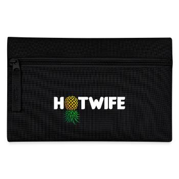 Hotwife Upside Down Pineapple Swinger Hot Wife - Pencil Case - black - Front
