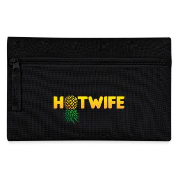 Hotwife Auf dem Kopf Stehende Ananas Swinger Heiße Ehefrau - Federtasche - Schwarz - Vorne