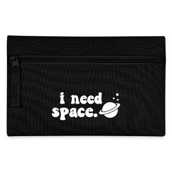Ich brauche Weltraum Kosmisches Saturn-Design - Federtasche - Schwarz - Vorne