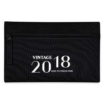 Jahrgang 2018 bis zur Perfektion gereift - Federtasche - Schwarz - Vorne