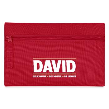 David - Federtasche - Rot - Vorne