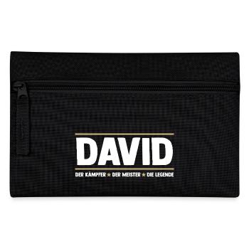 David - Federtasche - Schwarz - Vorne