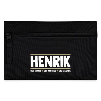 Henrik - Federtasche - Schwarz - Vorne