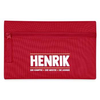 Henrik - Federtasche - Rot - Vorne