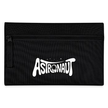 Astronaut - Cooles Astonomy-Logo - Federtasche - Schwarz - Vorne