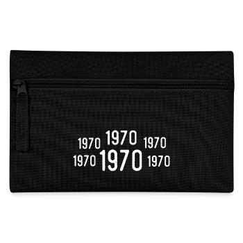 Retro 1970 Geburtstag 1970 Jahrgang Geschenk 1970 - Federtasche - Schwarz - Vorne