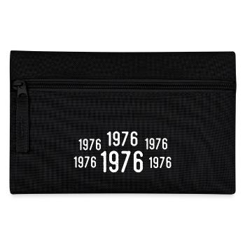Retro 1976 Geburtstag 1976 Jahrgang Geschenk 1976 - Federtasche - Schwarz - Vorne
