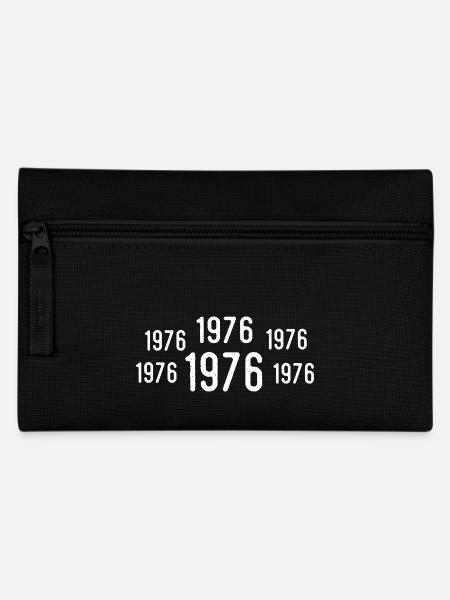 Retro 1976 Geburtstag 1976 Jahrgang Geschenk 1976 - Federtasche - Schwarz