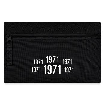 Rétro 1971 Anniversaire 1971 Cadeau vintage 1971 - Trousse - noir - Devant