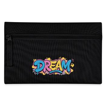 DREAM Graffiti Design voller Farbe und Motivation - Federtasche - Schwarz - Vorne