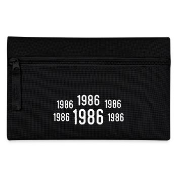 Retro 1986 Birthday 1986 Vintage Gift 1986 - Pencil Case - black - Front