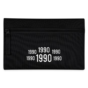Retro 1990 Geburtstag 1990 Jahrgang Geschenk 1990 - Federtasche - Schwarz - Vorne