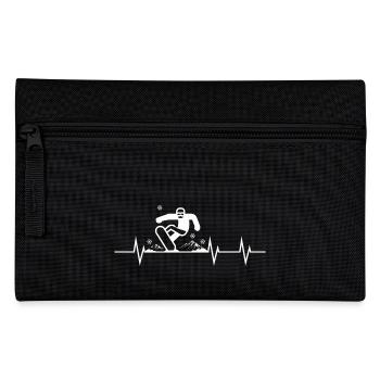 Heartbeat of a Snowboarder - Pencil Case - black - Front