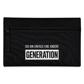 Je suis juste une génération différente - Trousse - noir - Devant