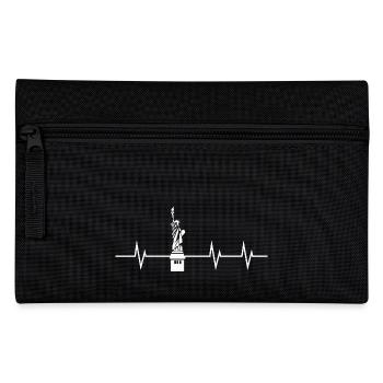 Heartbeat Liberty – My Heart Beats for Freedom - Pencil Case - black - Front