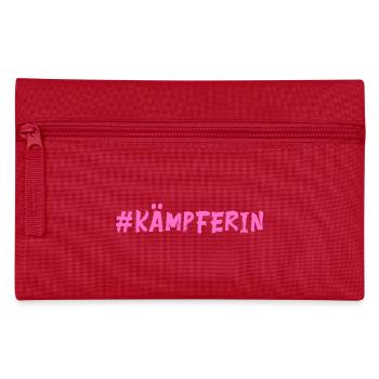 Kämpferin - Mut machen - Federtasche - Rot - Vorne