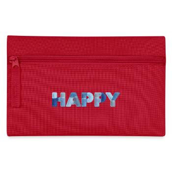 HAPPY Denim Patchwork New Trend - Pencil Case - red - Front
