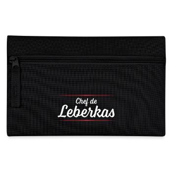Chef de Leberkas - Federtasche - Schwarz - Vorne
