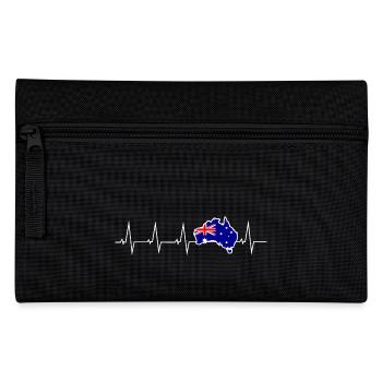 J’adore l’Australie - battement de coeur - Trousse - noir - Devant
