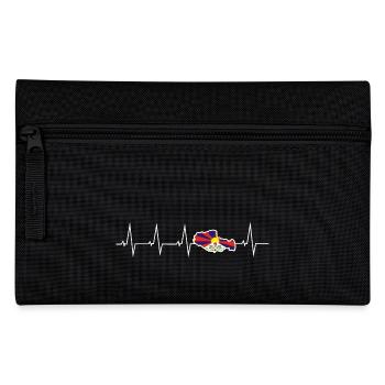 J’aime le Tibet - battement de coeur - Trousse - noir - Devant