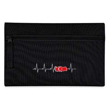 I love Turkey - heartbeat - Pencil Case - black - Front