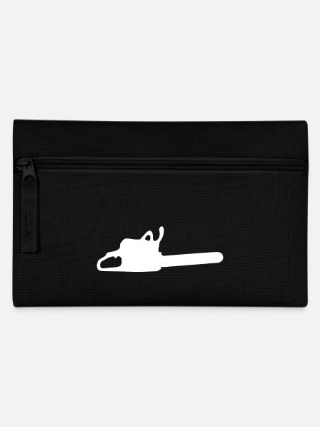 Kettensäge - Federtasche - Schwarz